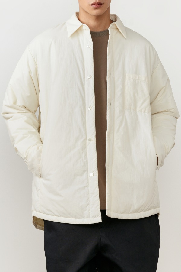 [Restock] Comfortable Padded Outer Shirt_IVORY