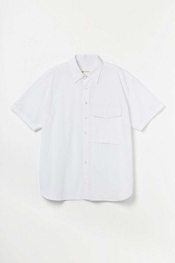 Pocket Short-sleeved Shirt_WHITE